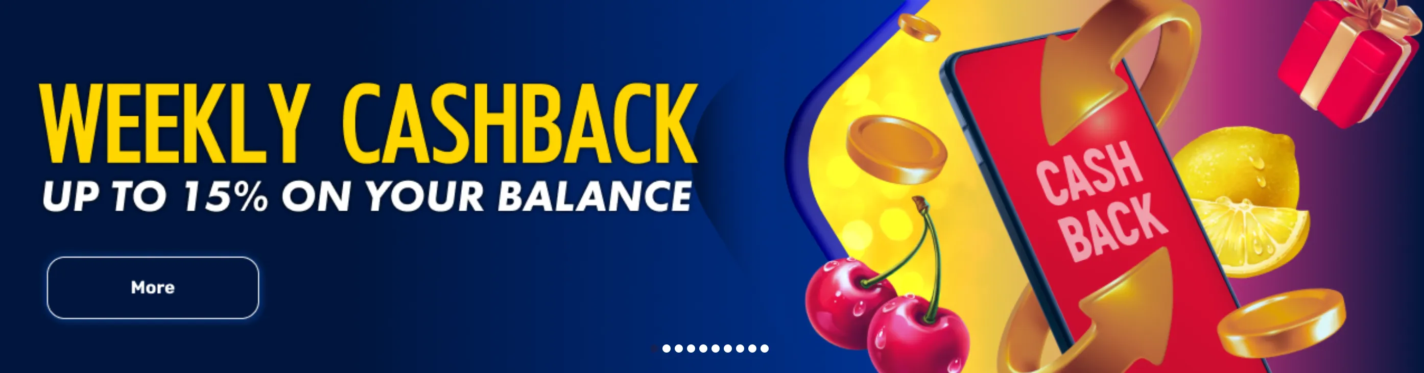 Verywell Casino weekly cashback offer